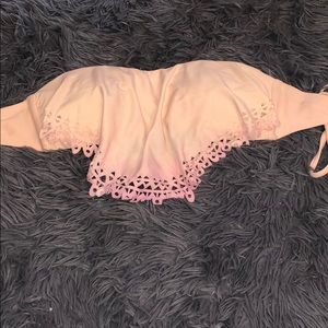 Ombré strapless bikini top